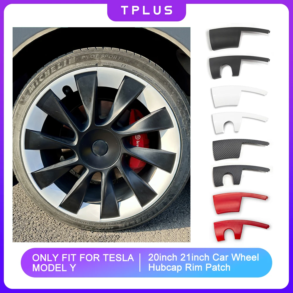 For Tesla Model Y 2023 2024 Hub Cap Rim Patch 20 inch 21 inch Wheel Protectors ABS Hubcap Accessories Car Wheel Cover Auto Parts