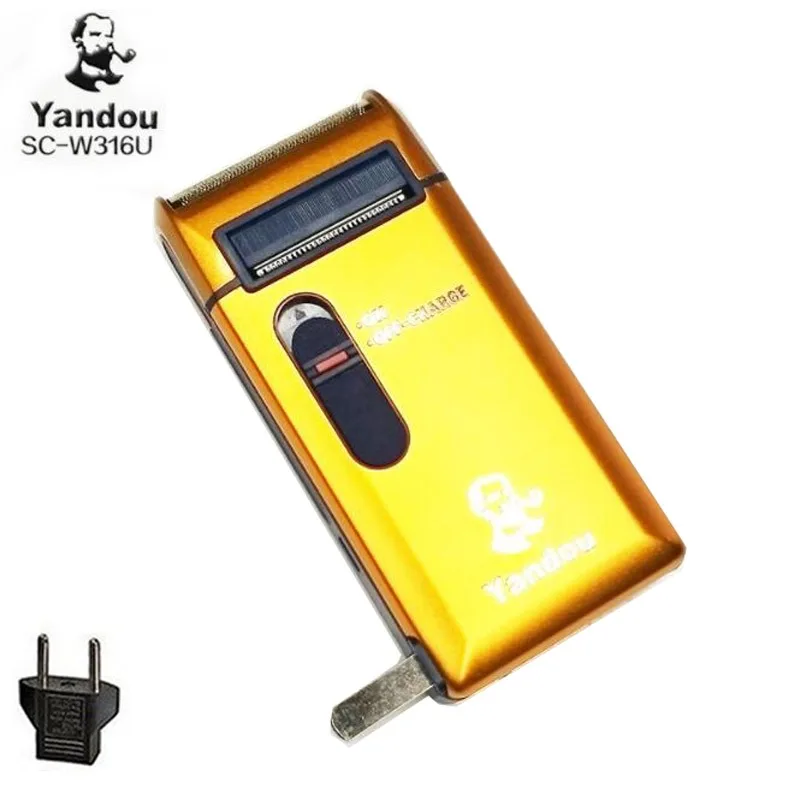 ماكينة حلاقة عائمة ترددية من Yandou ، آلة تشذيب السوالف الذهبية للرجال ، ماكينة حلاقة كهربائية طويلة العمر قابلة لإعادة الشحن ،