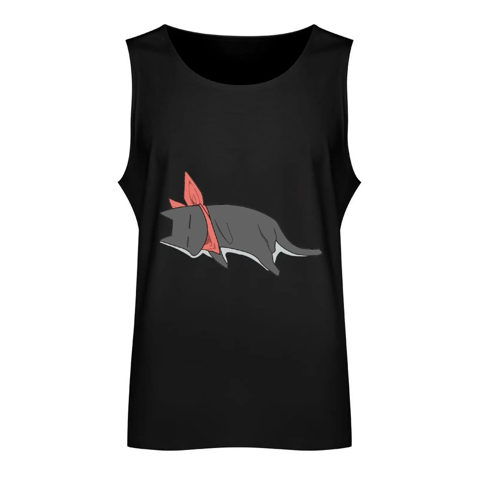 Nichijou - Sleeping Sakomoto Tank Top Gym t-shirt man clothes for men Men's sleeveless t-shirt singlet for men