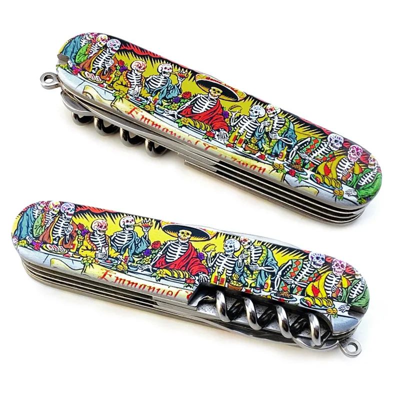 

1 Pair CNC Custom Pattern Handle Scales Grip Patches for 91mm Army Folding Tool DIY Making Accessories