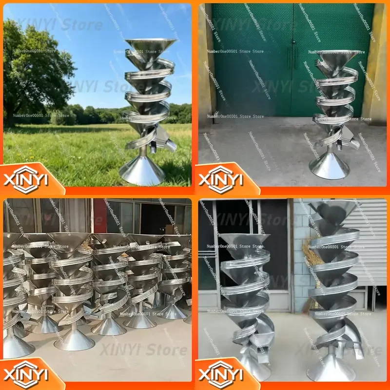 Spiral Seed Separator for Soybean Lentil Cleaning Machine Adjustable Grain Grader Mini Home Use Agricultural Farm Tool