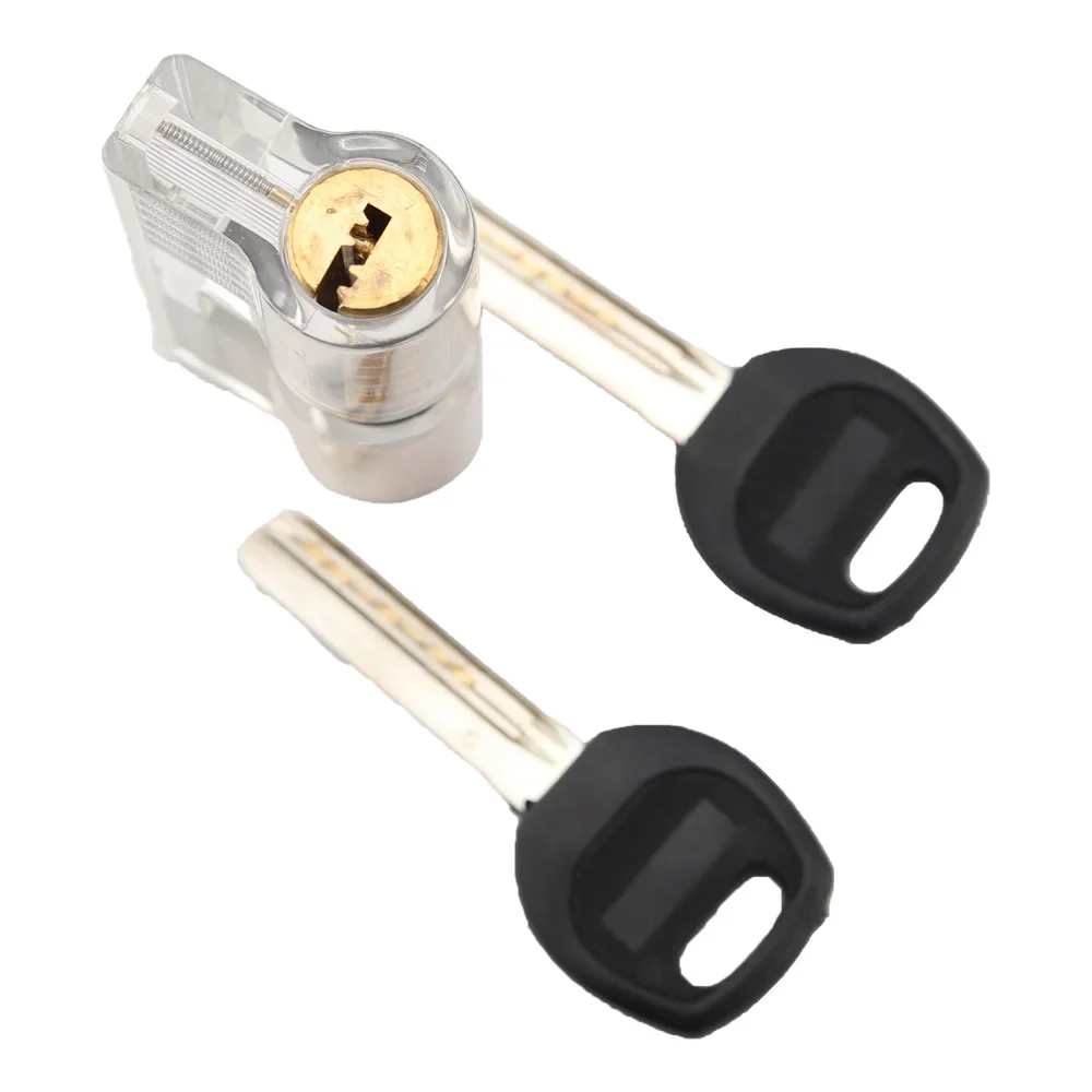 LG005 Locksmith Supplier Hardware  Practice Transparent Lock Pick Visible Training Skill Cutaway Inside Copper Padlock Tool