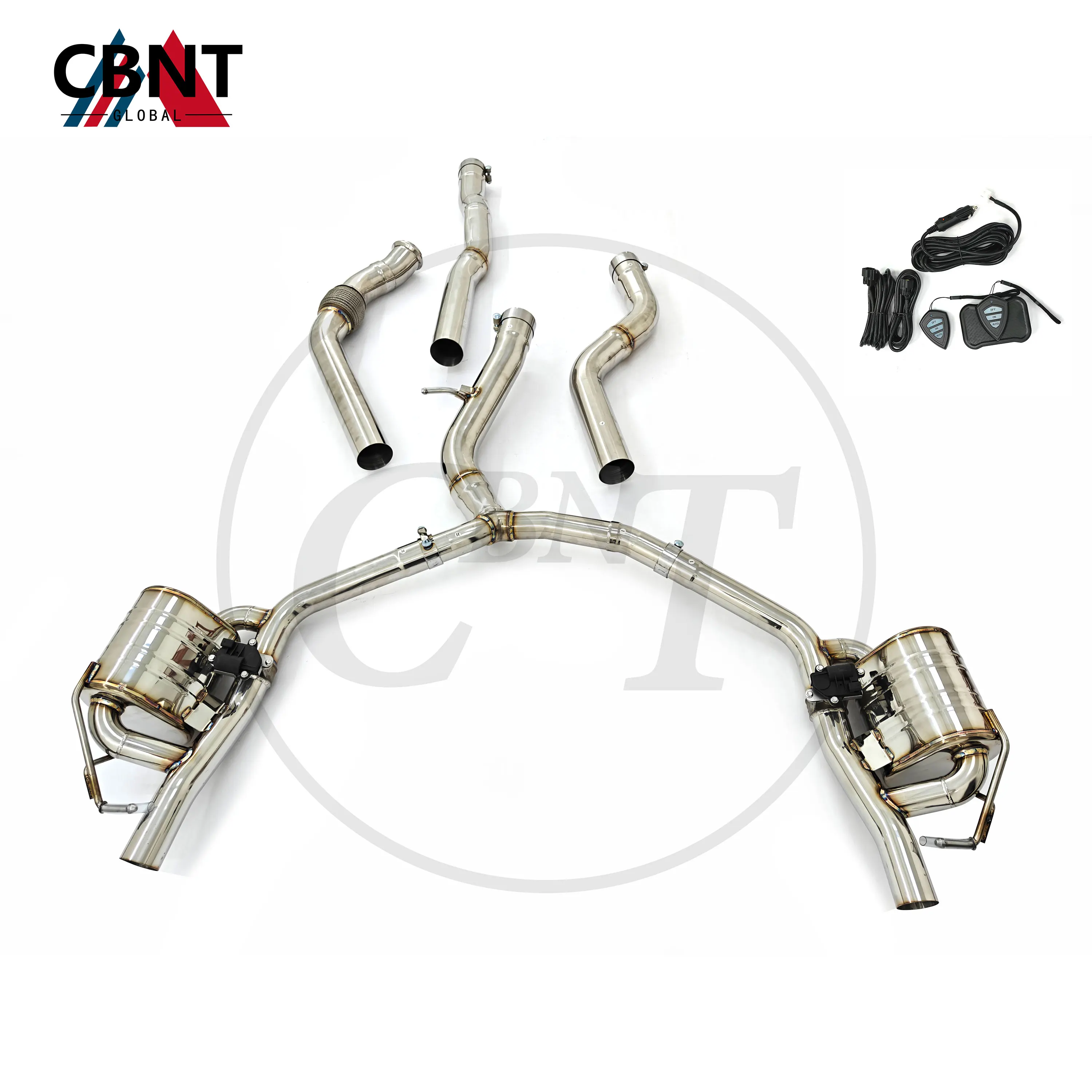 

CBNT Valved Exhaust System for Mercedes Benz E53 GT43 GT50 GT53 3.0T Catback with Valve Muffler High Quality SS304 Exhaust Pipe