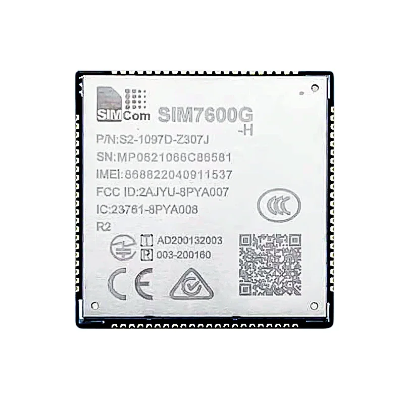 SIMCOM SIM7600G-H R2 LCC+LGA LTE Cat4 Global Module B1/B2/B3/B4/B5/B7/B8/B12/B13/B18/B19/B20/B25/B26/B28/B66/B34/B38/B39/B40/B41