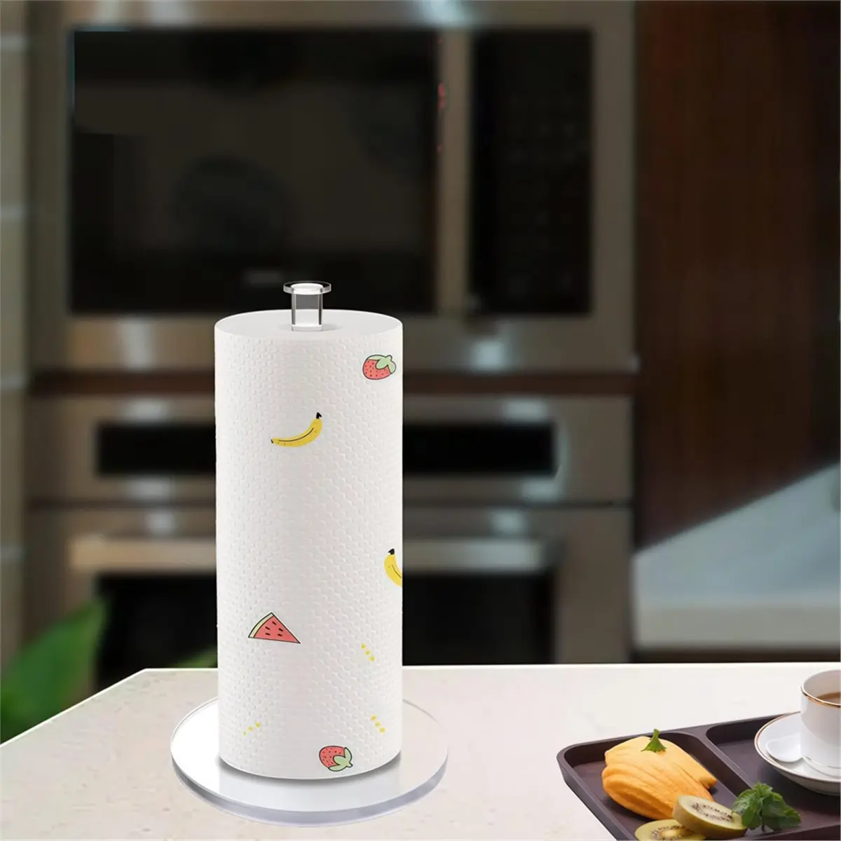 

Прозрачный акриловый держатель для бумажных полотенец, настольная подставка для салфеток, держатель для ванной комнаты, вертикальная подставка для хранения