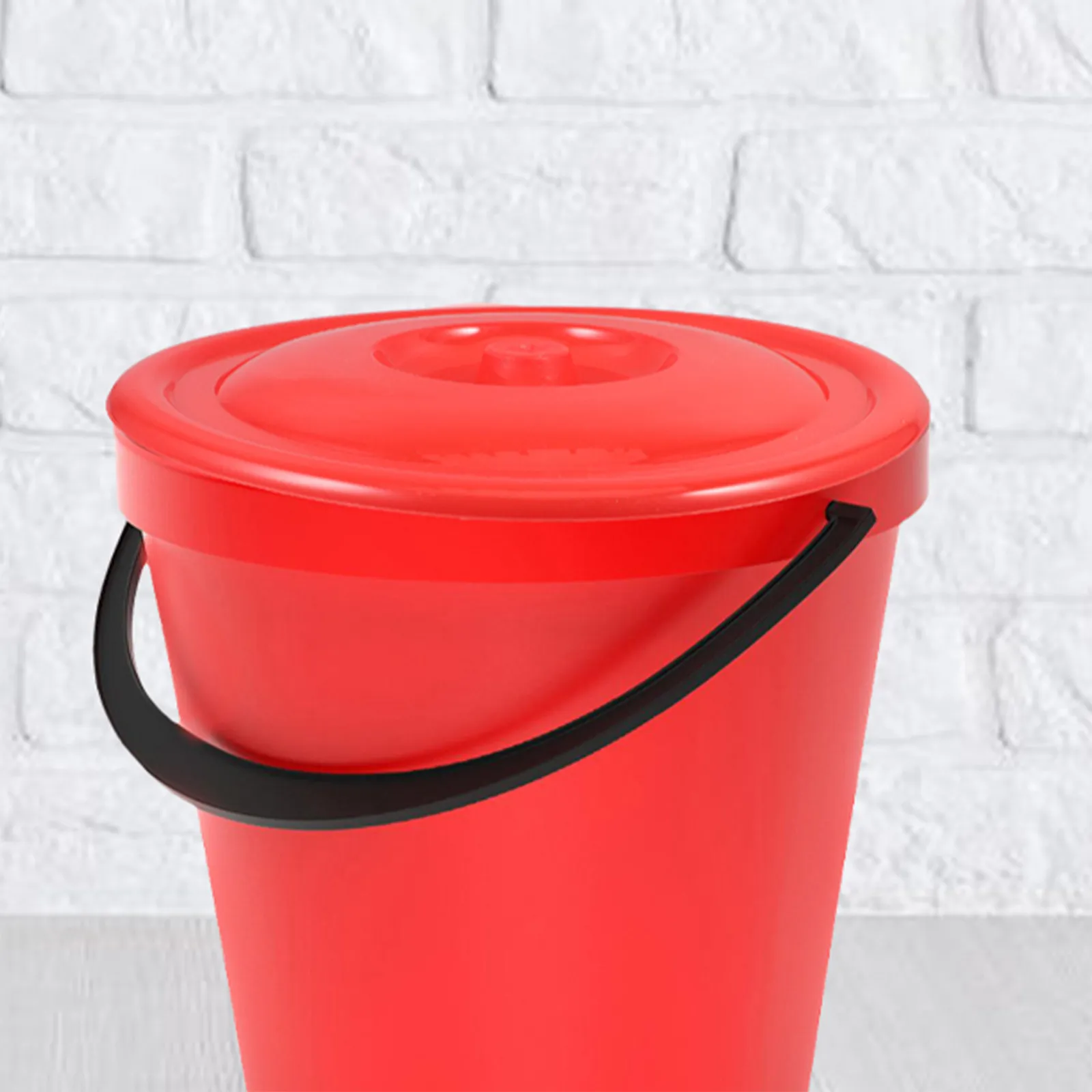 10Pcs Round Plastic Trash Can Lids 17.8x17.8cm 7x7inch Universal Bucket Cover for Outdoor Kitchen Office Sanitation Waste Bin