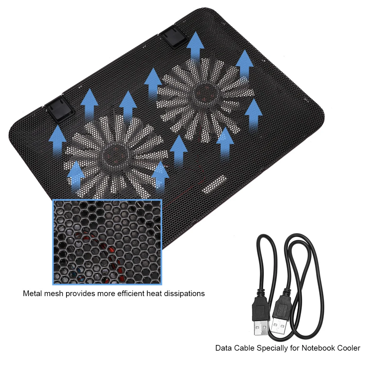 

1pc Inch Laptop Cooling Stand Adjustable Notebook Holder Heat Dissipation Support Notebook Stand For Dorm Black