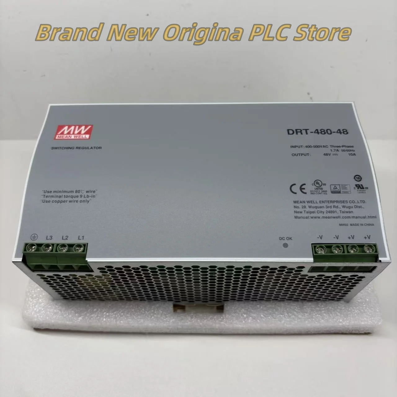 

DRT-480-24 DRT-480-48 Mean Well power supply new original