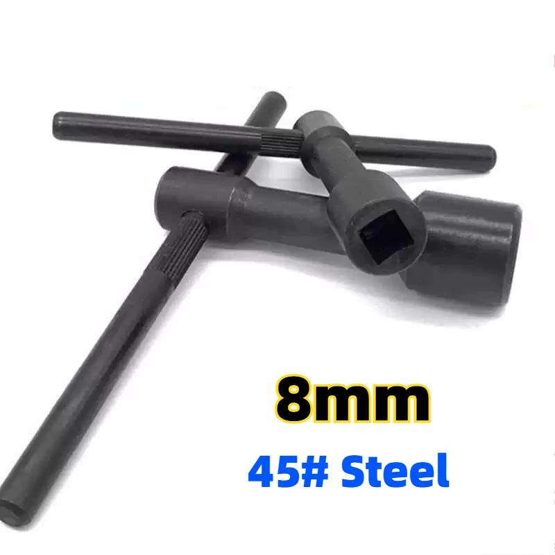 1pcs 45# Steel Screw Wrench 8mm Lathe Bed Frame Screw Wrench Inner Square Spanner Tool for Engraving Machine