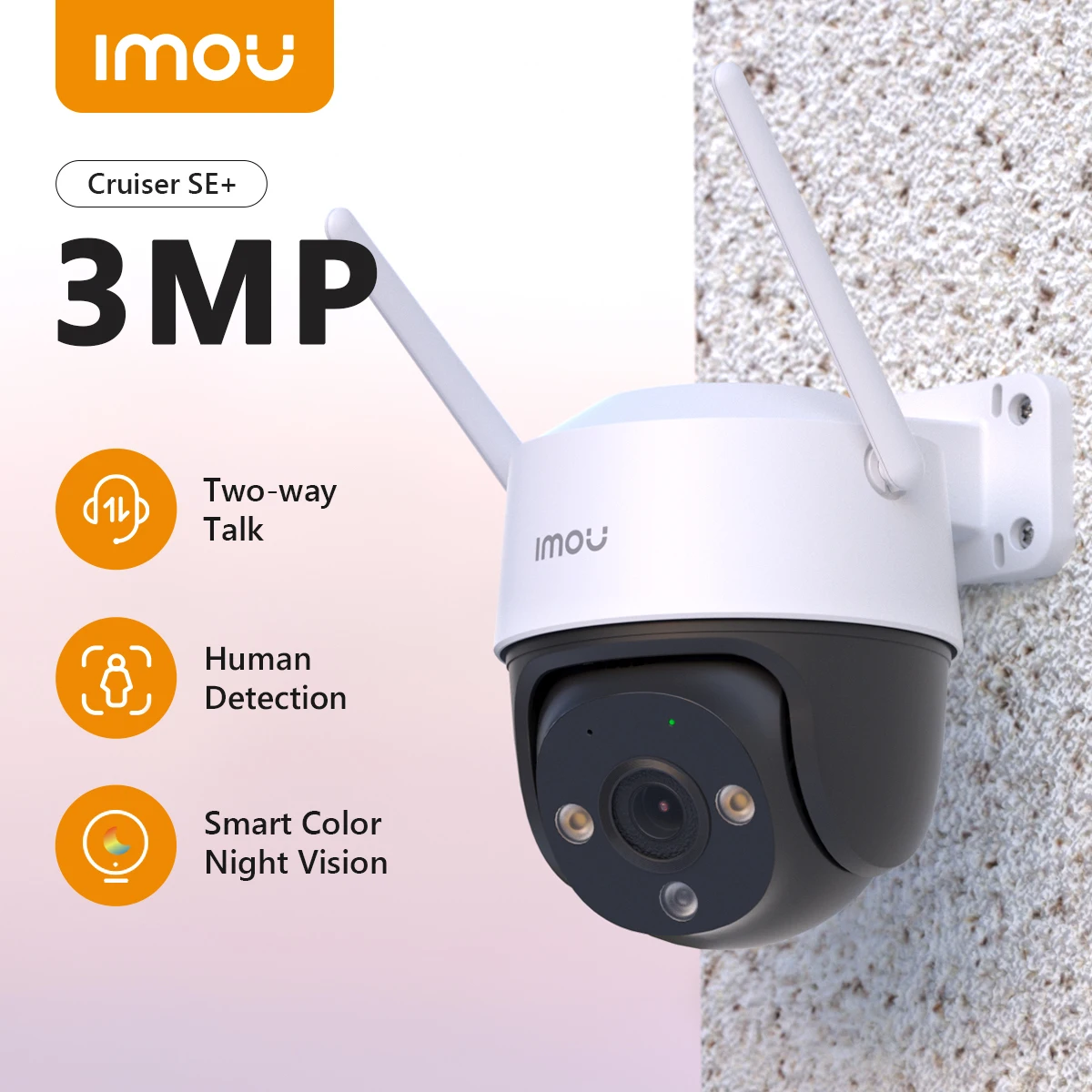 Imou cruiser se 3mp/5mp Outdoor ptz Wi-Fi-Kamera ip66 wetterfeste Kamera Zwei-Wege-Audio Farbe Nachtsicht ai menschliche Erkennung