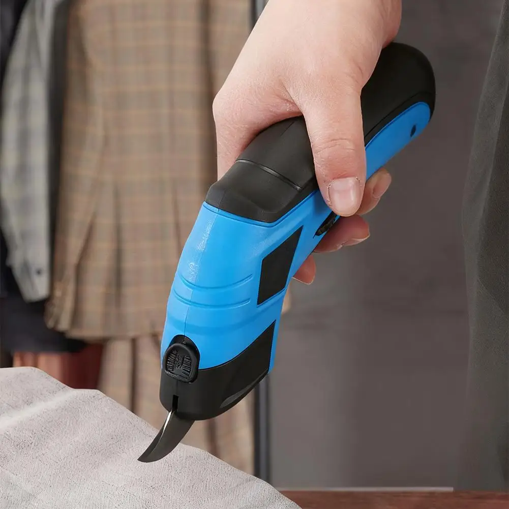 Portable Power Scissors Cordless - Effortless Electric Cutter for Heavy-Duty Fabric, Carpets and Leather