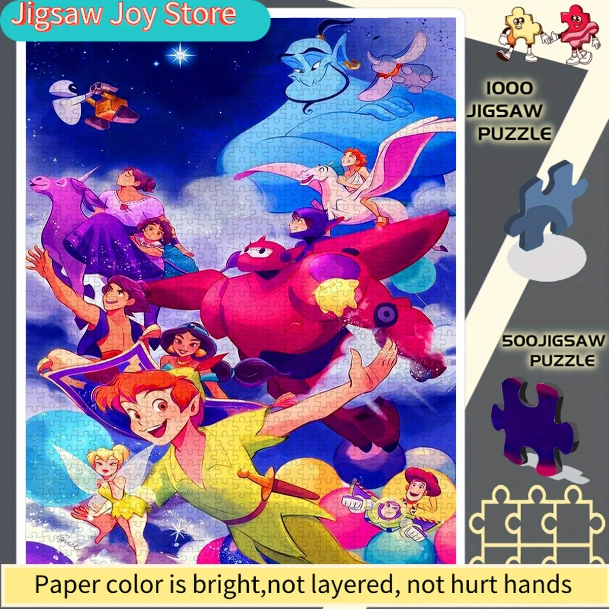 

Disney/Disney , Adult Puzzle, Paper Puzzle, DIY Classic Animation Characters Dreamy Party Suitable for Home Decoration Puzzle,