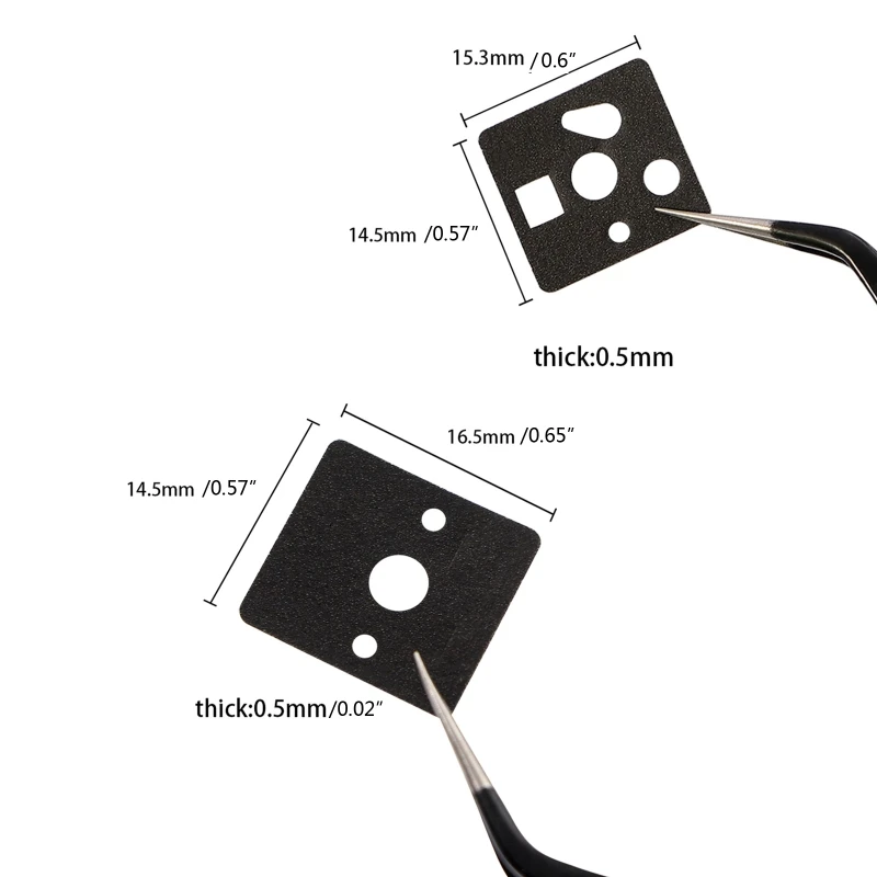 DN59 คีย์บอร์ด SHAFT Pads สวิทช์เดี่ยว Underpad PORON วัสดุกลับกาวเพลาฟิล์ม Hot Plug/SOLDER รุ่น 120PCS