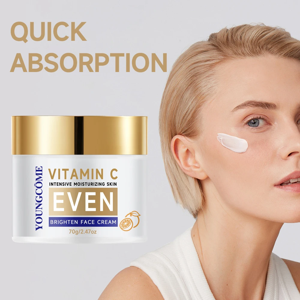 

YOUNGCOME Vitamin C Face Cream Retinol Smooth Wrinkle Moisturizing Skincare Whitening Cream Firming Hyaluronic Lightening