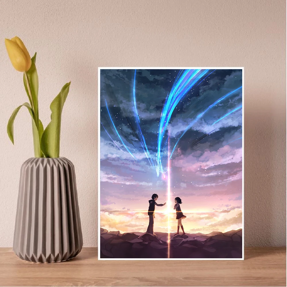 DIY Diamond Painting New 2023 Anime Your Name Full Diamond Mosaic Embroidery Cross Stitch Kits Diamonds Art Painting Home Decor