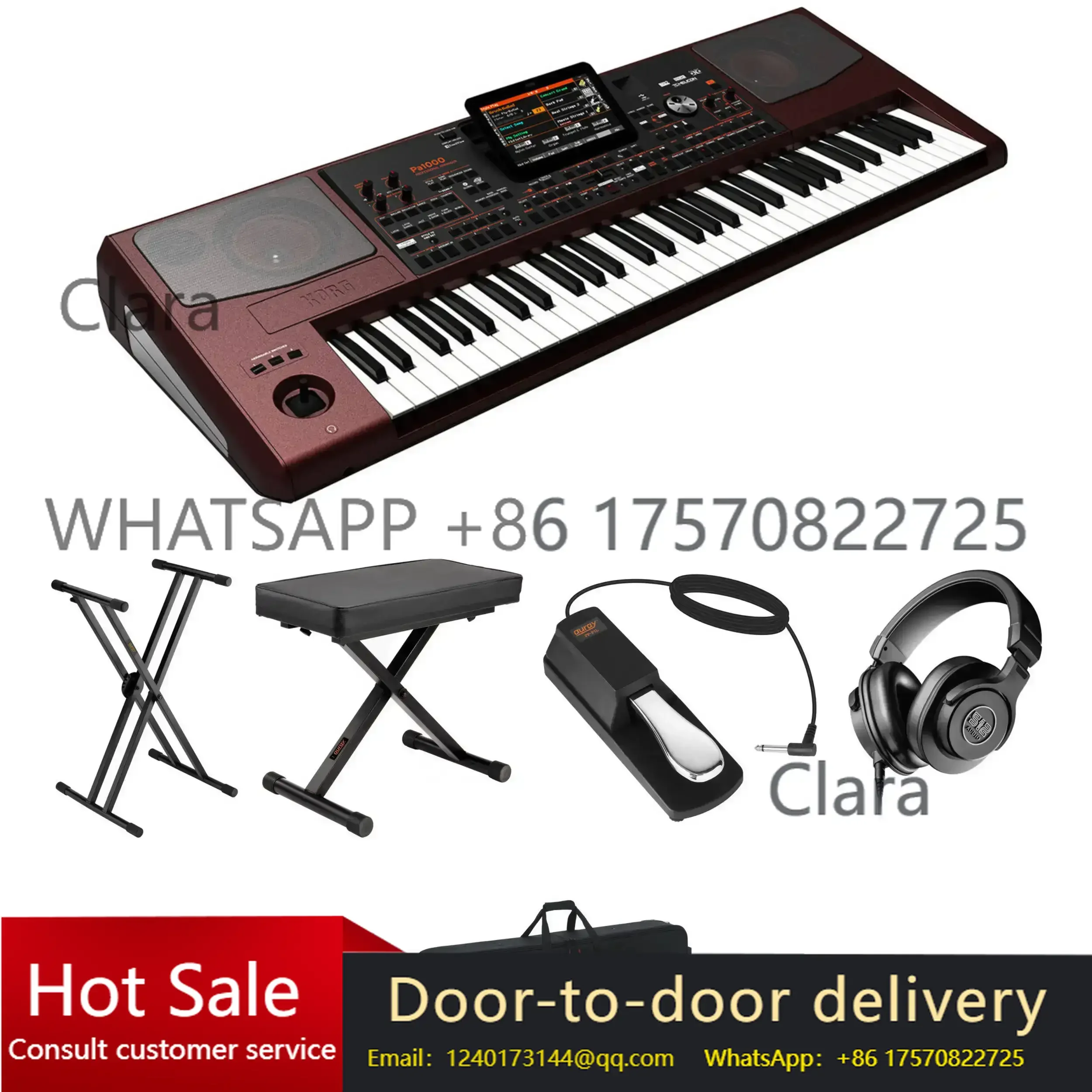 Nuevo Teclado Arreglador Profesional KORG PA 1000 para Uso en Estudio de Grabación, Instrumento Musical
