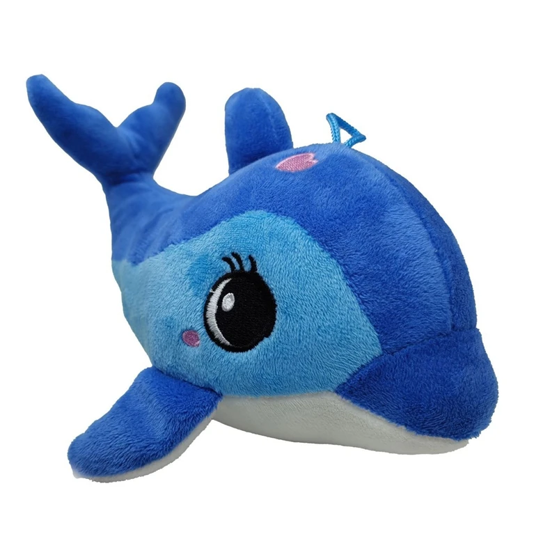 25CM Cute Dolphin Baby Plush Toy Ocean Super Soft Pendant Small Exquisite Doll For Children's Birthday Christmas Gift