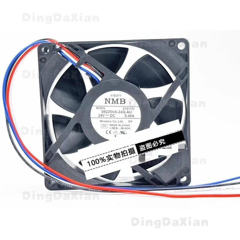 

D 1 pcs 4-Wire Inverter Cooling Fan For NMB 09225VA-24Q-AU 9225 9CM 24V 0.49A