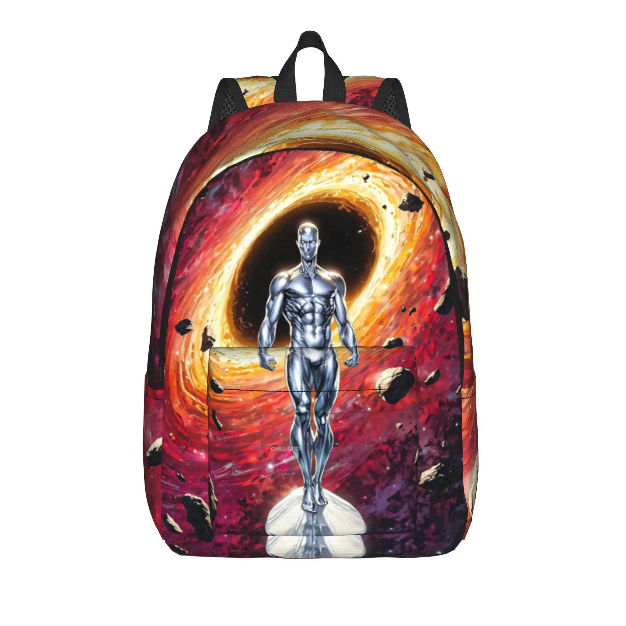 

Back to school season SILVER SURFER Knapsack Marvel Students New Backpack