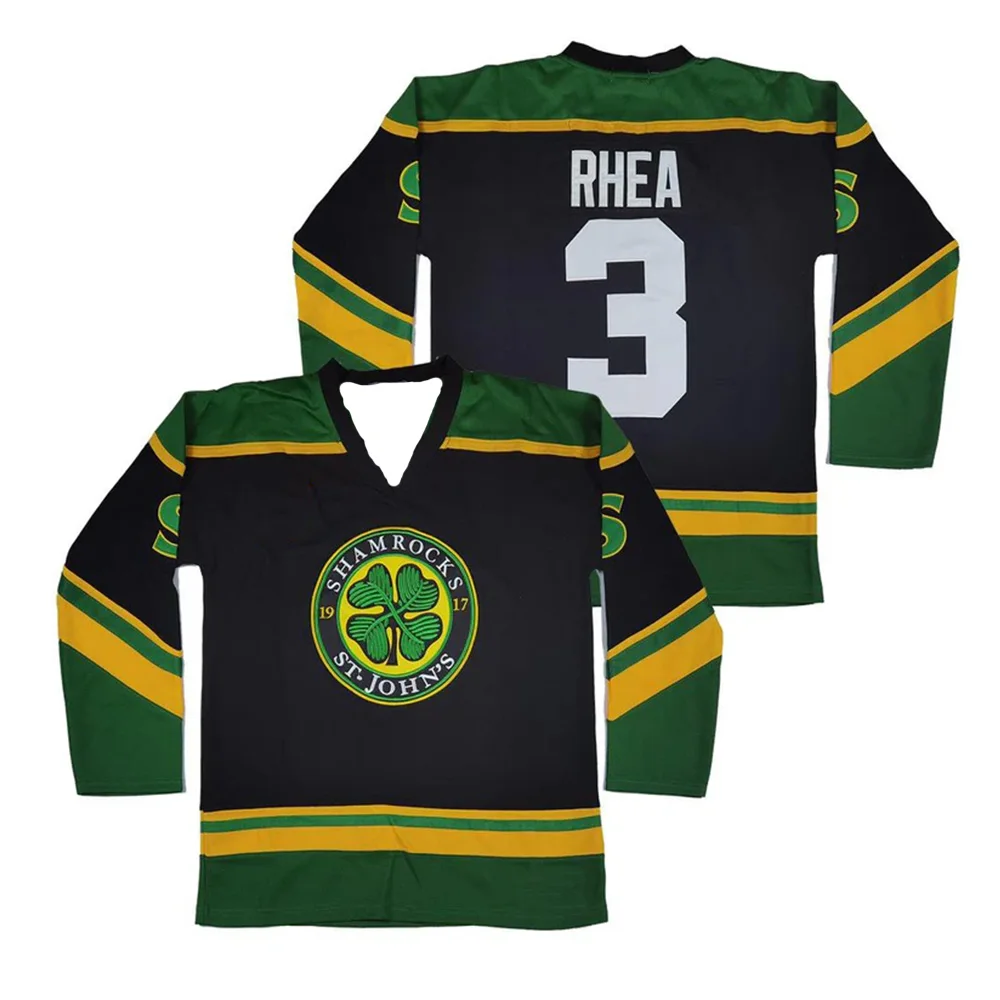 Ross The Boss Rhea ST John's Shamrocks Hockey Jersey Quick drying Breathable Fashion Men's Long sleeved Sportswear Clothing