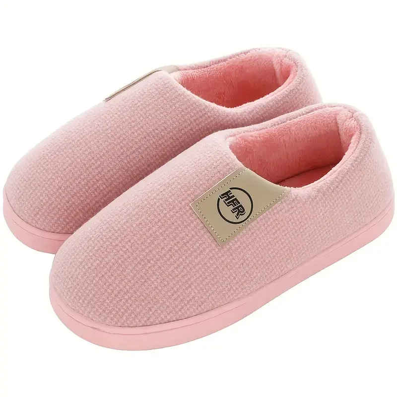 Winter Huishoudelijke Katoenen Slippers Mannen Indoor Warm Pluche Schoeisel Antislip Platform Slippers Paar Vrouwen All-In Pakket Schoenen