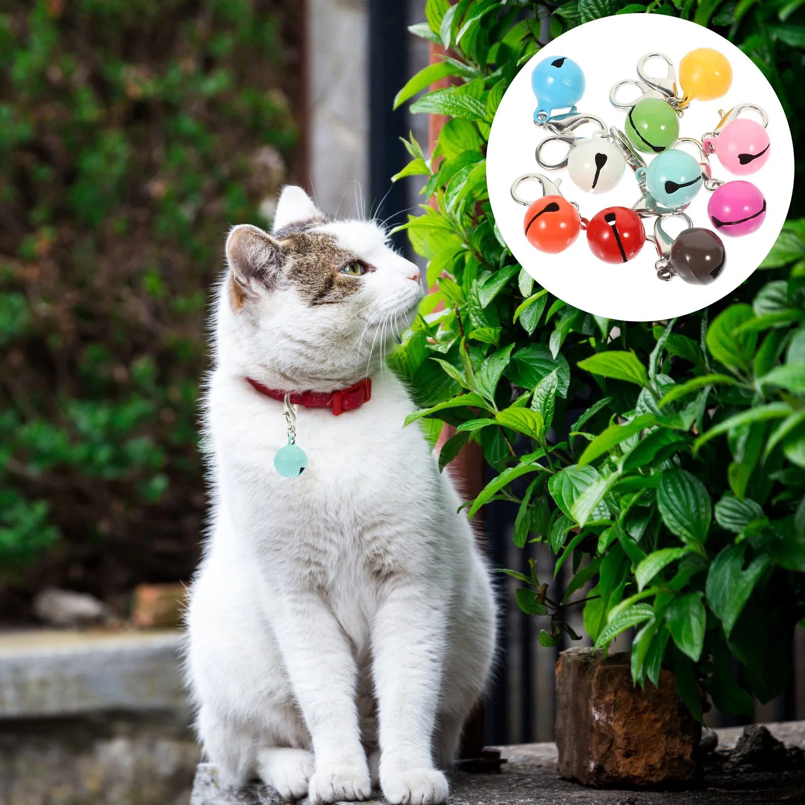 

10pcs Pet Collar Bells Small Size Metal Decorative Kitten Dog Collars Accessories Crafted Jingling Holiday Cheer