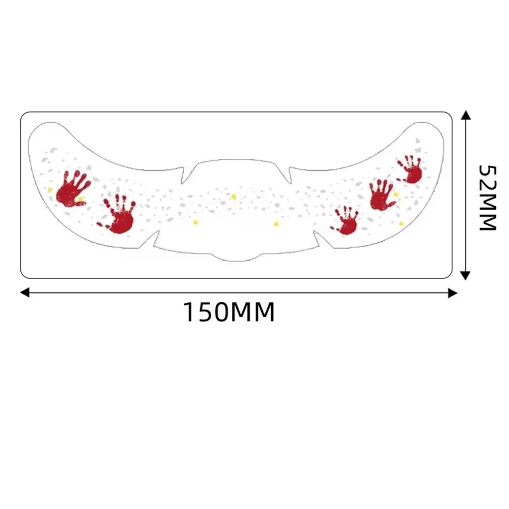 مقاوم للماء هالوين الوجه الوشم ملصق النمش DIY ملصقات الوشم المؤقت الساخن ختم ماكياج التصحيح حفلة الهالوين
