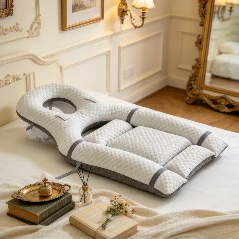 Ophthalmic Face-Down Pillow, Prone Support Cushion for Vitrectomy Recovery, Retinal Detachment Pad, Eye Surgery Rest Aids, Care.
