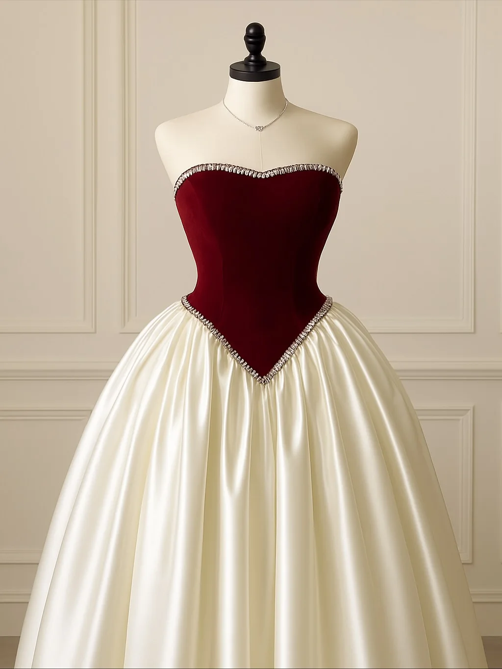 

New Design Sexy Sweetheart Crystal Contrast Color Draped A Line Charming Ball Evening Prom Formal Party Dress