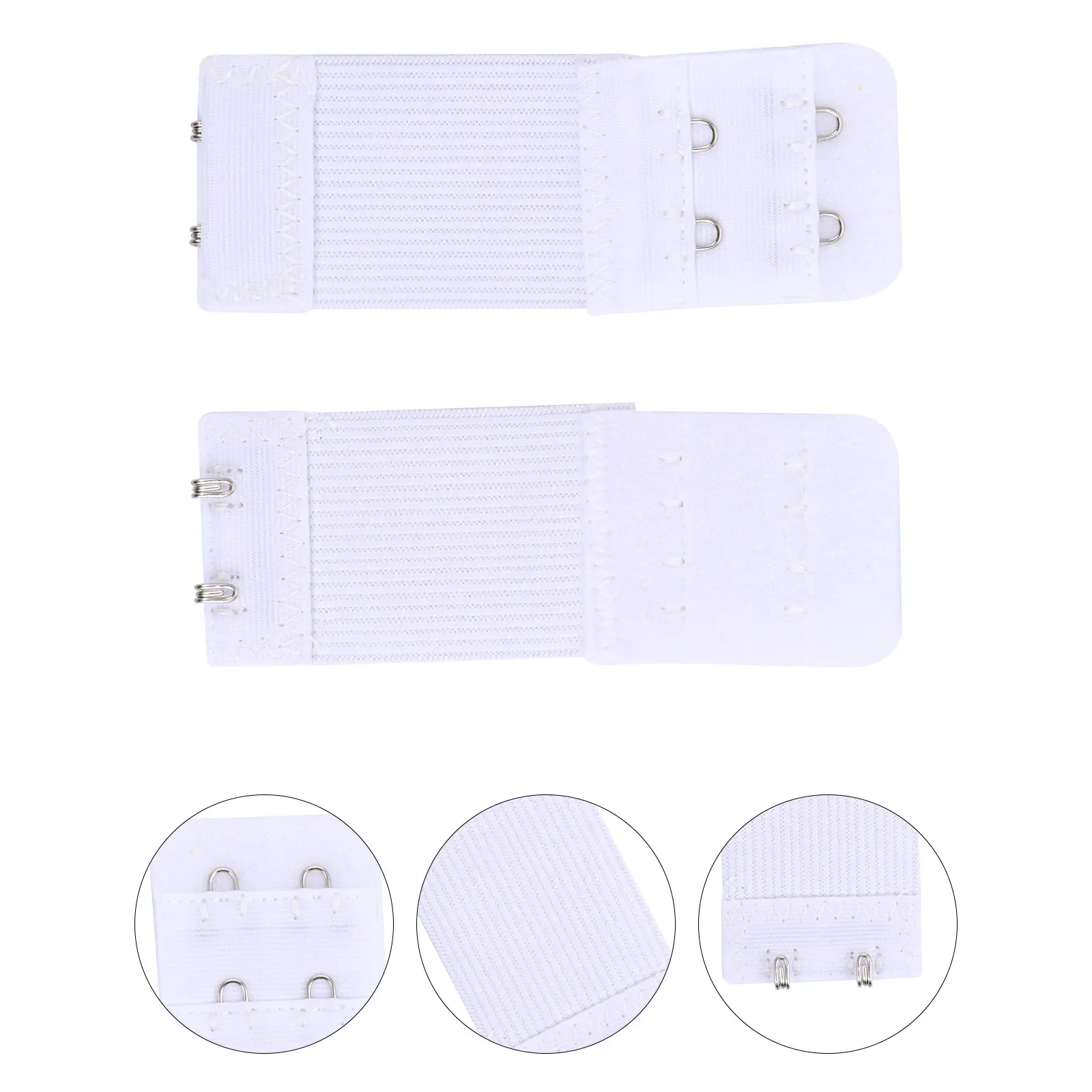 

20 Pcs Extender Bra Extension Strap Hooks Women Underwear Elastic Adjustable Sports Bras Straps Polyester Metal Buckle