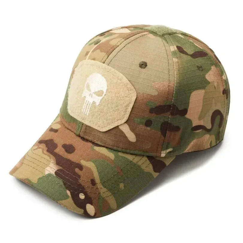 

Hat Male Spring And Autumn Outdoor Sunscreen Sunhat Korean Tide Youth Camouflage Cap Spring And Autumn Middle-Aged Baseball Cap