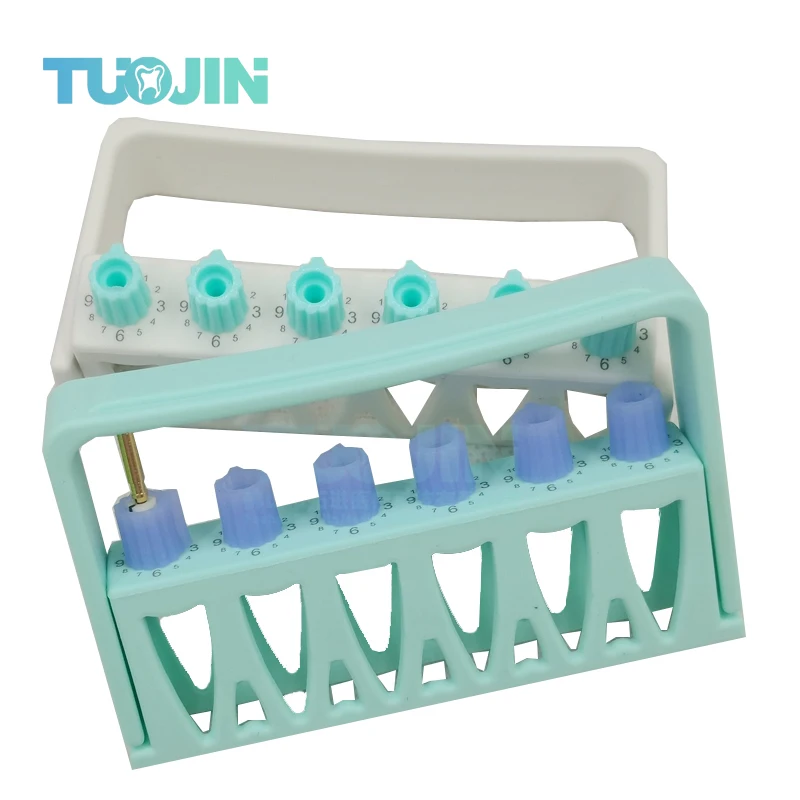 

Dental Endo Files Holder 6 Holes with Record Endo Stand Endo Tray for Endodontic Files Organizer Endo Box STAND WITH NUMBERINGS