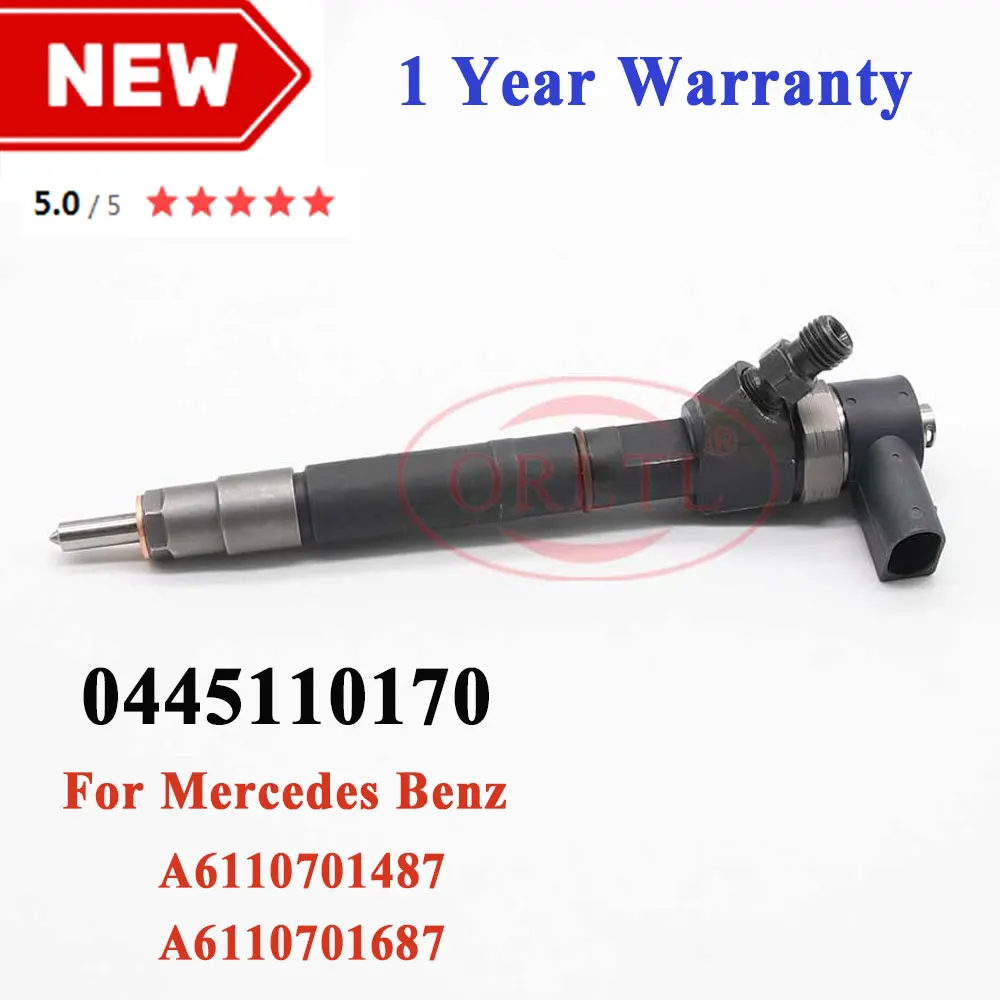 

NEW 0445110170 A6110701487 A6110701687 for Mercedes Benz 0445 110 170 Diesel Fuel Injector 0 445 110 170 OEM 6110701487