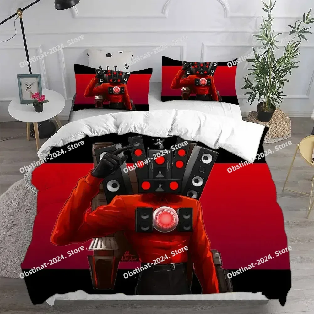 

Game Skibidi Toilet Arale Comforter Bedding Sets Quilt Bed Cover Duvet Cover Pillow Case Sets Kids Adult Size