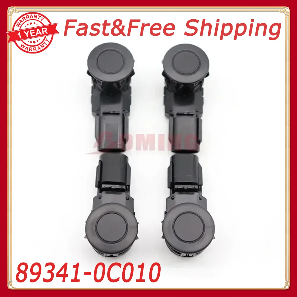

4Pcs New Black PDC Parking Sensor 89341-0C010 For Toyota Tundra 4.0L 4.6L 5.7L