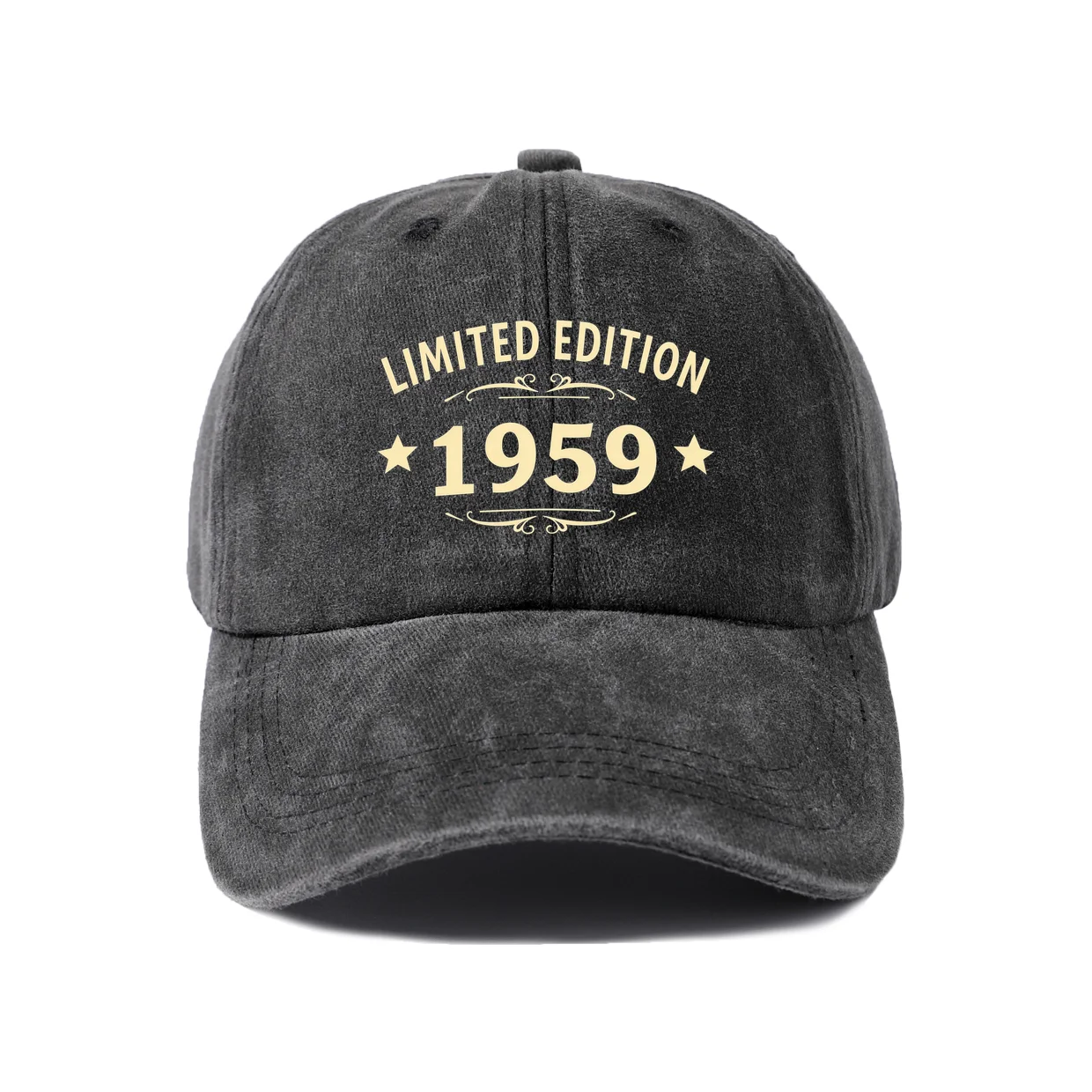 Limited Edition 1959 Graphic Vintage Washed Baseball Cap, Adjustable Unisex Dad Hat, Casual Gift