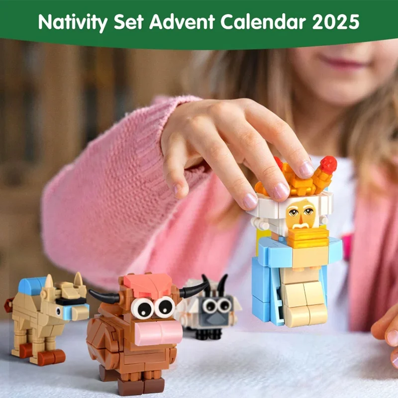 2026 Christmas Advent Calendar Gifts Box 24 Days Countdown Surprise Mini Building Blocks Toy Xmas Home Decor Gift Party Toys view 5