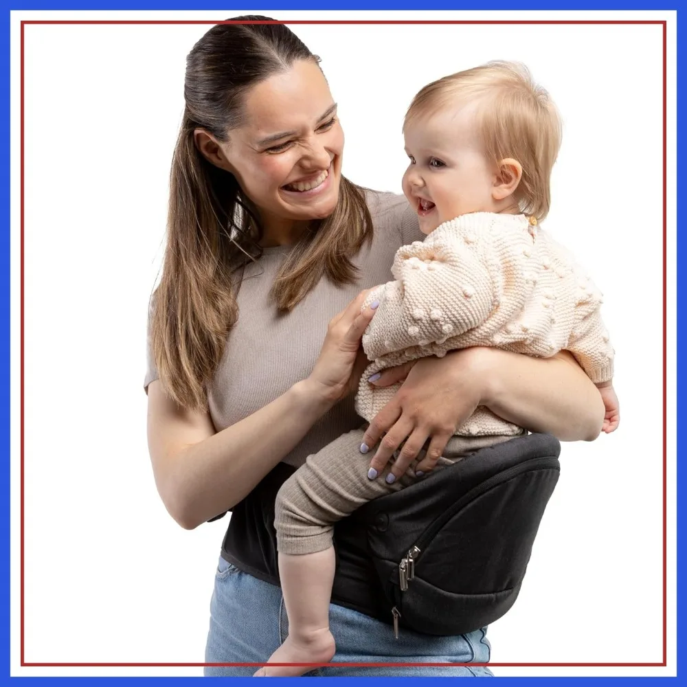 

Foldable Hip Seat Carrier - 4-in-1 Easy-to-Use Baby Carrier, Space-Saving Design for 0-36 Months (7-32.8 lbs)