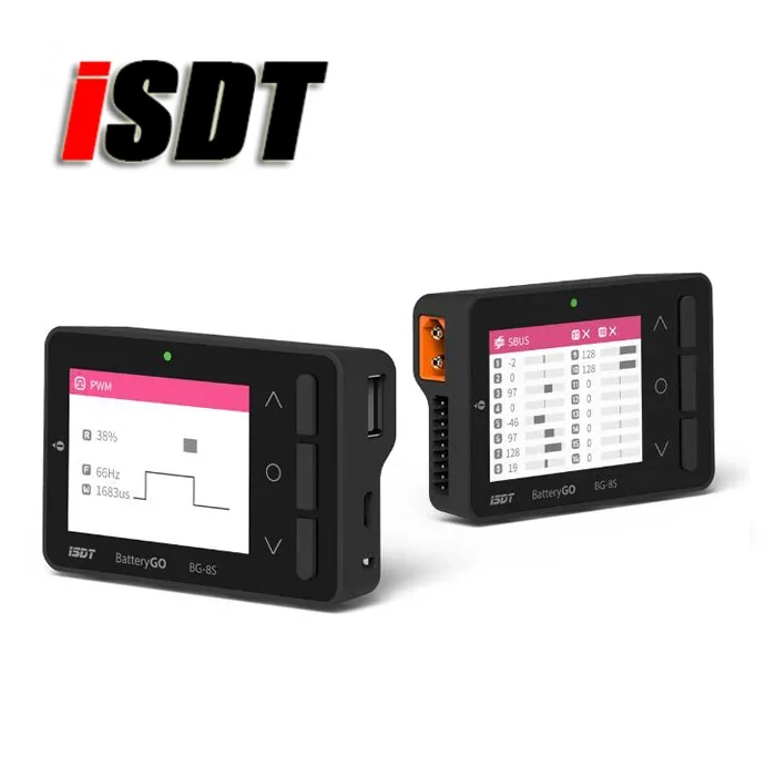 Controllo batteria intelligente ISDT BG-8S originale al 100% con display a colori o caricabatterie rapido per tester di segnale ricevitore bilanciatore