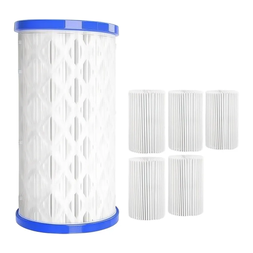 6 Pack Practical Reusable Pool Filter Cartridges Filtration For Cleaning Water Swimming Pool Pond Replacement Filter Accessory