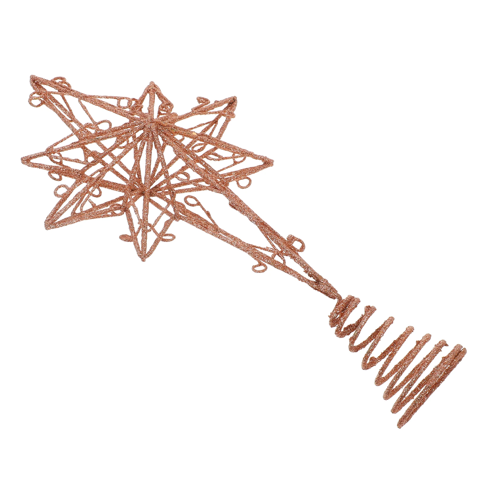 

Golden Christmas Topper Star Elegant Metal Treetop for Indoor Outdoor Decor Festive Star Tree Topper Ornaments