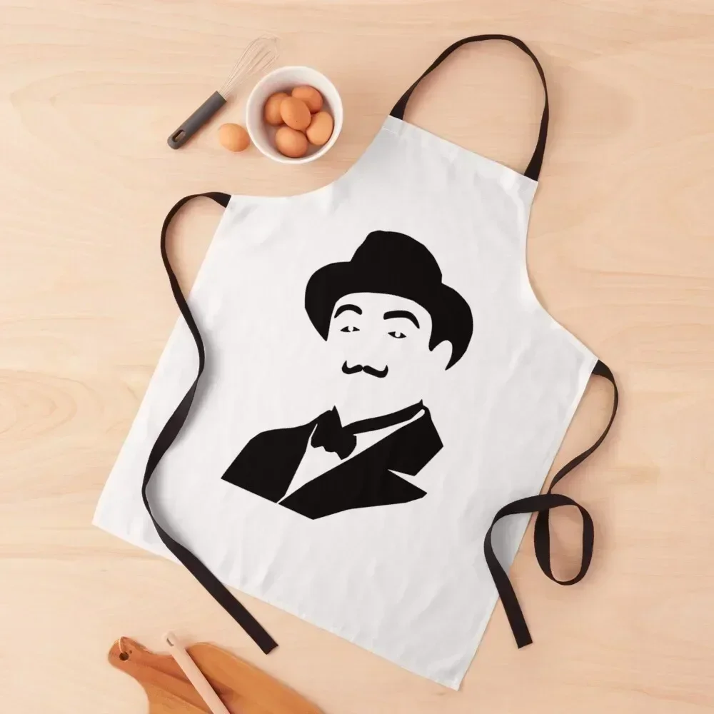 

Hercule Poirot silhouette Apron carpenter Costume Waiter Novelties Kitchen And Home painters Apron