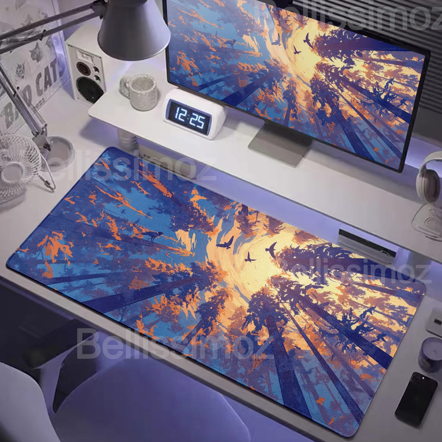 New HD Forest Trees Xxl Mouse Pad Gamer Mousepad Computer Tables Desk Mat PC Office Carpet Laptop Keyboard Gaming Mats Mause Ped