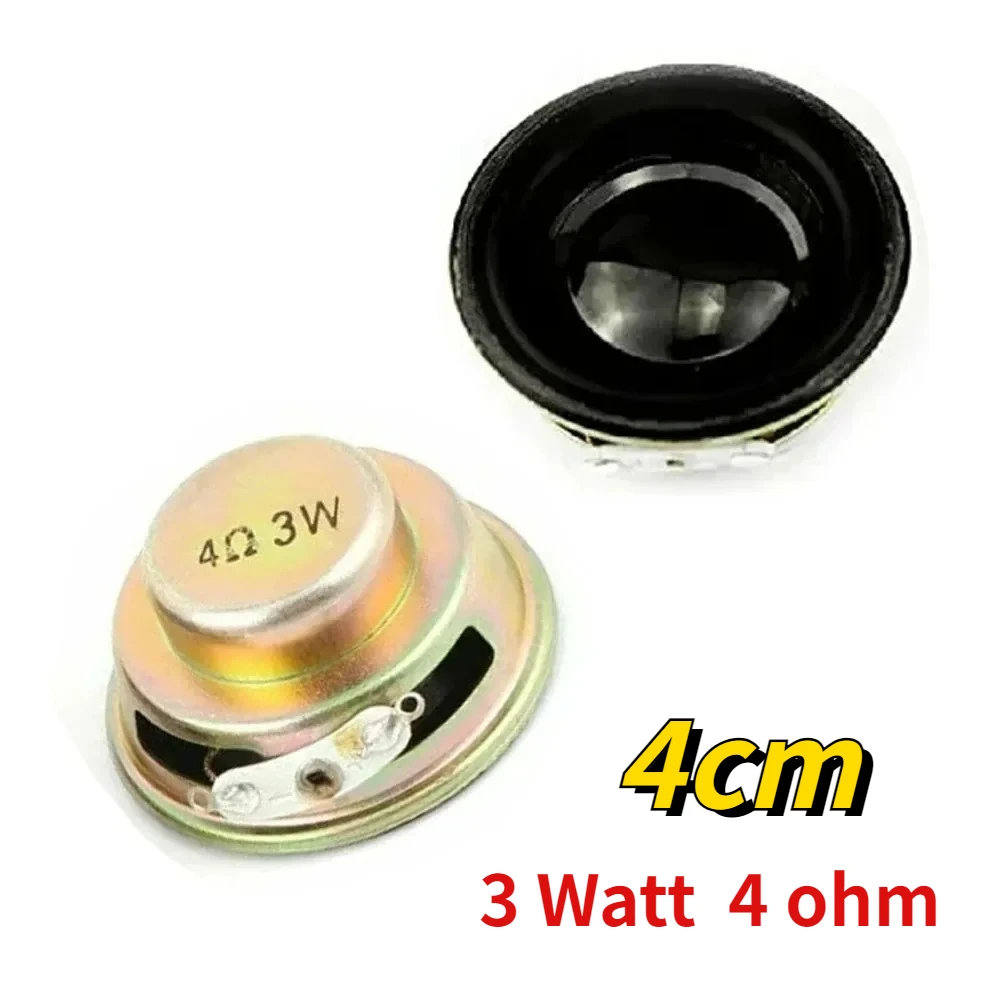 1PCS 3 Watt 4 ohm Speaker Horn Diameter 4CM 3W 4R Mini Speakers Amplifier Rubber Gasket Loudspeaker Trumpet