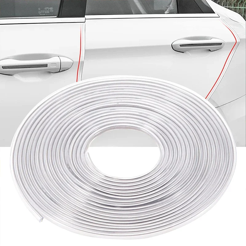 

5M Auto Anti-Collision Strip Invisible Anti-Collision Stickers Anti-Scratch Sealing Strip Door Tape Protective Strip Accessories