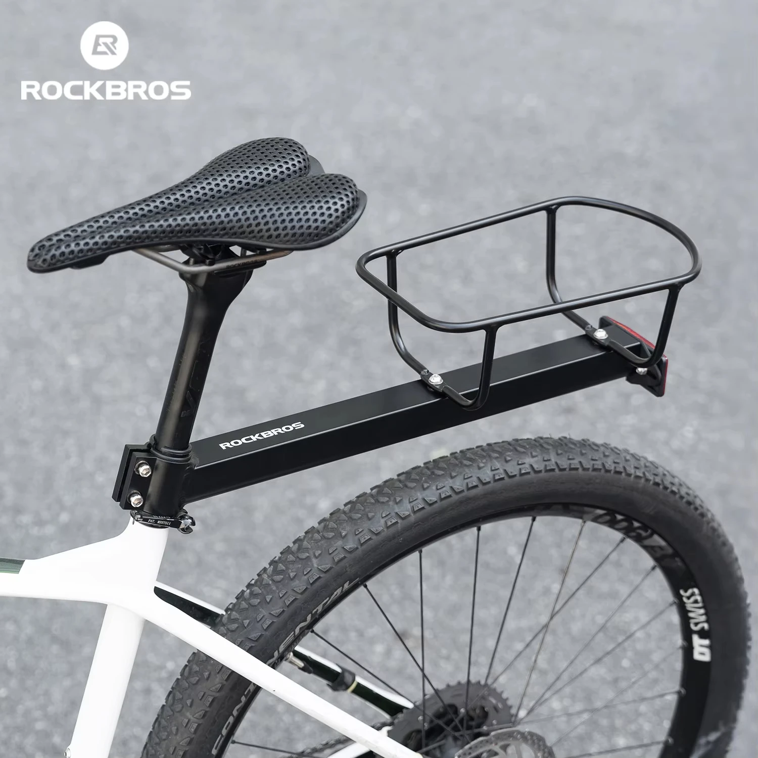 

Велосипедный багажник ROCKBROS, задний багажник для велосипеда, кронштейн для багажа, алюминиевый сплав, водонепроницаемый, устойчивый, для хранения вещей
