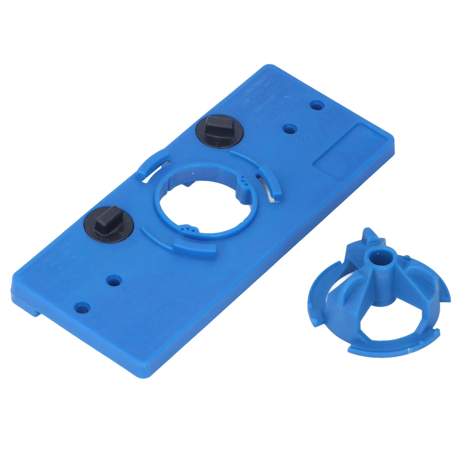 Zk20 35mm Hinge Hole Saw Jig Drilling Guide Cutter Bit Set Woodworking Punching Boring LocatorBlue