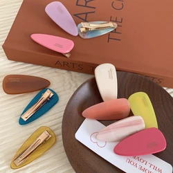 Fashion Acetate Hair Clips Simple Elegant Colorful Solid Color Women Hair Clips Girls Hair Barrettes Hair Accessories 2023 New