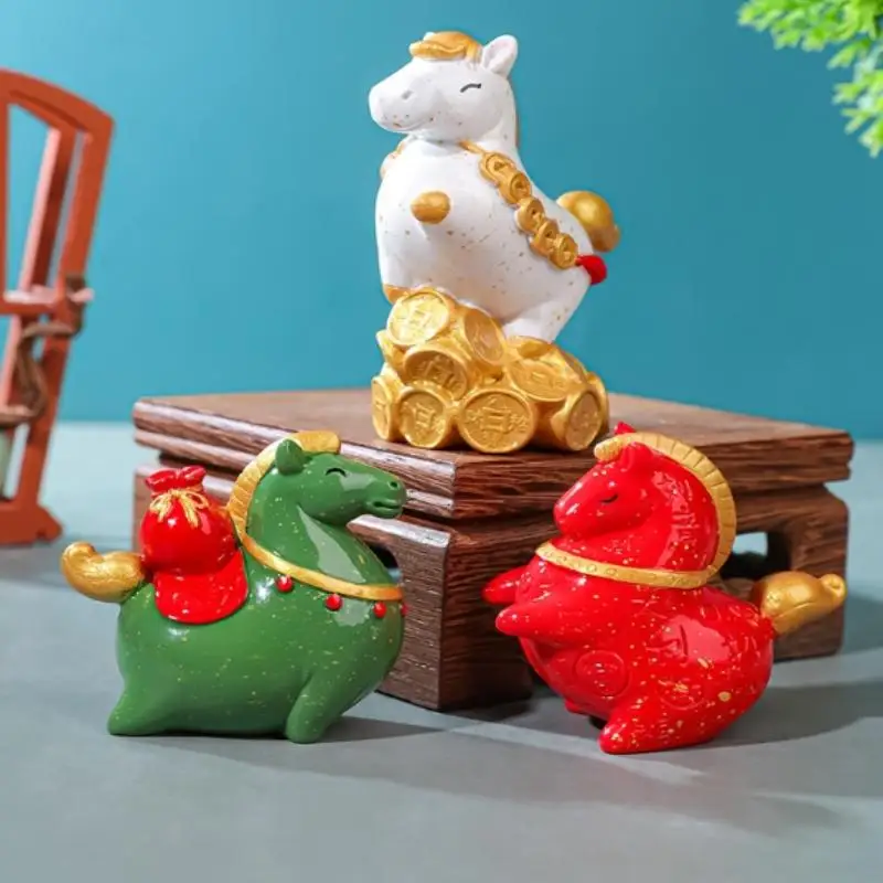 Vintage paard standbeeld dierenriem paard sculptuur Feng Shui collectie kristal licht paard zon Catcher ornament Home Desktop Decor