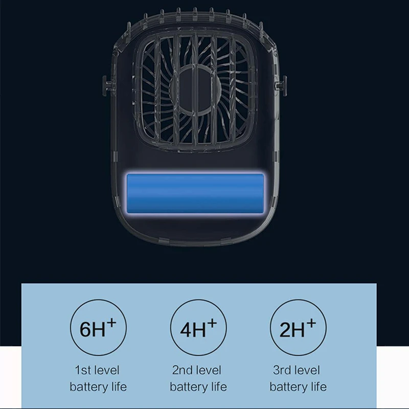 NEW Portable Hanging Neck Fan Mini 3 Gears Adjustable Air Cooling Fan Summer Outdoor Travel Lanyard Handfree Cooler USB fan